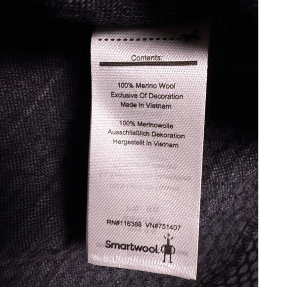 Smartwool Base Layer 250 Merino Wool Thermal Womens Medium Black Grey Dot Crew - Picture 6 of 7